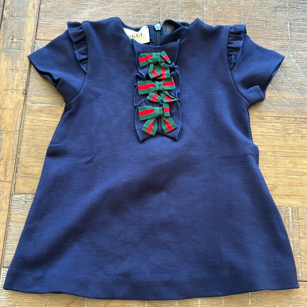 Gucci 6-9 month bow tie dress